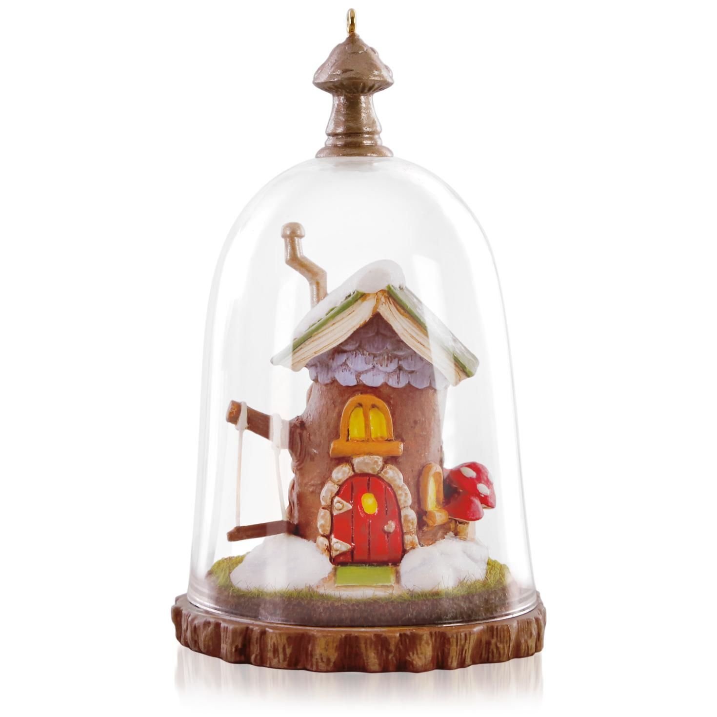 Home Sweet Gnome Glass Ornament 2015 Hallmark 